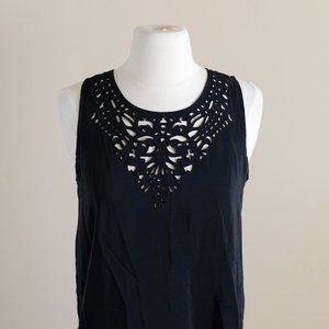 Joie Black Silk Tunic Mini-Dress